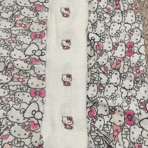 ADEN & ANAIS HELLO KITTY MUSLIN SWADDLE BLANKETS 3